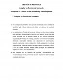 Gestión de recursos