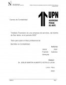 Análisis Financiero de una empresa de servicios, del distrito de San Isidro, en el periodo 2020