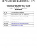 Franquicia de farmacias bajo el paraguas de una distribuidora de productos farmacéuticos