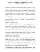 Ensayo Académico Sobre la Familia y el matrimonio