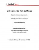 Glosario: Aprendizaje estratégico