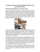 El impacto social que se genera después del paso de los huracanes en México