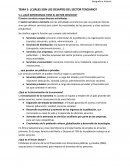 ¿Cuáles son los desafíos del sector terciario?