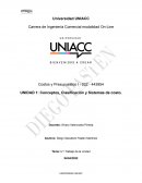 Conceptos, Clasificación y Sistemas de costo