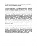 ¿Es válido Impulsar en los alumnos una conciencia crítica con respecto a la situación política y económica de la sociedad?