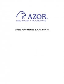 Grupo Azor México S.A.P.I. de C.V. Página 1
