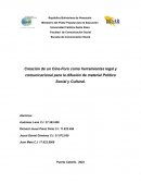 Creación de un cine-foro como herramientas legal y comunicacional para la difusión de material político social y cultural
