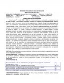 Informe pedagógico del estudiante