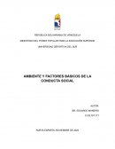 Ambiente y factores básicos de la conducta social
