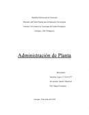 Administración de planta