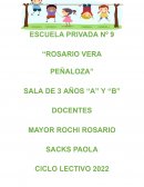 Planificación motricidad Sala de 3 años