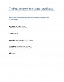 El mestizaje lingüístico