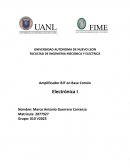 Amplificador BJT en Base Común Electrónica I