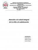 Atención integral a la niña y la adolescente
