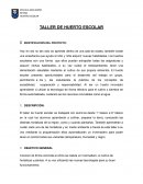 Taller de huerto escolar