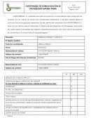 Cuestionario de homologación de proveedores materia prima