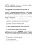 Análisis de contexto y propuesta de plan de investigación de marketing