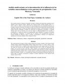 Análisis multivariante en la determinación de la influencia de las variables macroclimáticas en los patrones de precipitación