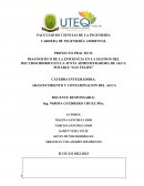 Proyecto práctico: Diagnostico de la eficiencia en la gestion del recurso hidrico en la junta administradora de agua potable “San Felipe”