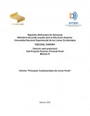 Principios Fundamentales del Juicio Penal venezolano