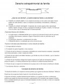 Derecho extrapatrimonial de familia