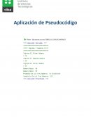 Aplicación de Pseudocódigo