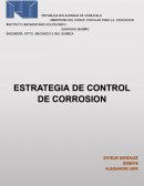 Estrategia de control de corrosion