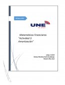 Matemáticas Financieras "Actividad 3: Amortización"