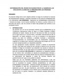 Determinación del riesgo de inundación de la quebrada los chilcos en la zona de la urbanización las Vegonias Cajamarca