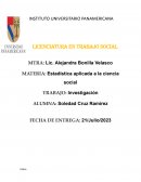 Estadística aplicada a la ciencia social