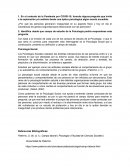 Psicologia social. Pandemia por COVID-19