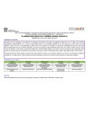 Planeación didáctica primer grado grupo a