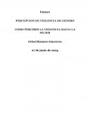 Percepción de violencia de genero