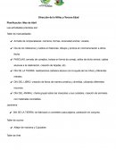 Planificación de mes