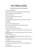 Victimología. aspectos politicos y sociales