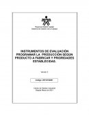Programar la producción según producto a fabricar y prioridades establecidas