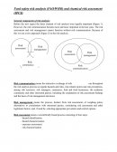 Food safety risk analysis (FAO/WHO) and chemical risk assessment
