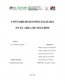 Contabilidad especializada en el area de seguros
