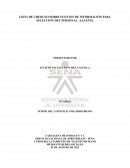 Lista de chequeo de personal