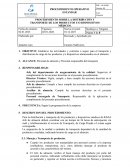 Procedimiento sobre la distribución y transporte de los productos y/o dispositivos