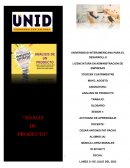 Glosario análisis de producto