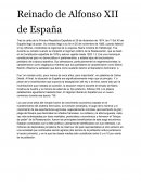 Reinado de Alfonso XII de España