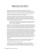 ¿Por qué el aborto tiene que ser legal?