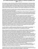 ¿Es constitucionalmente necesario legalizar el matrimonio igualitario en el país? (Argumentos a favor)