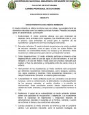 Caracteristicas del medio ambiente