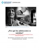 ¿Por qué los adolescentes se suicidan?