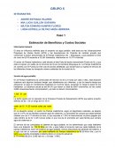 Estimación de Beneficios y Costos Sociales