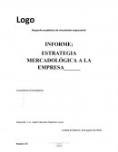 Estrategia mercadológica a la empresa