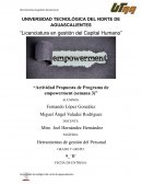 Actividad Propuesta de Programa de empowerment