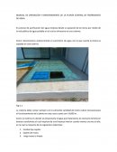 Manual de operación y mantenimiento de la planta central de tratamiento de agua